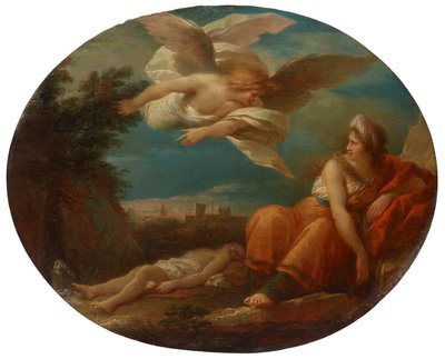 Hagar and the Angel in the Desert of Beersheba by Giuseppe Cades