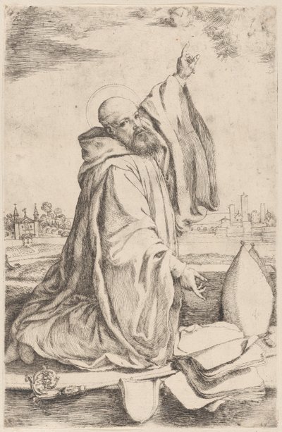 A Sainted Bishop of the Benedictine Order by Giuseppe Caletti