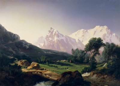 Alpine Peaks, Gressoney Valley by Giuseppe Camino