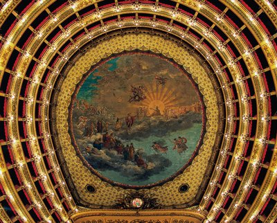 Ceiling painted by Giuseppe Cammarano, Teatro San Carlo, Naples by Giuseppe Cammarano