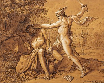 Mercury Killing Argus to Rescue the Nymph by Giuseppe Cammarano