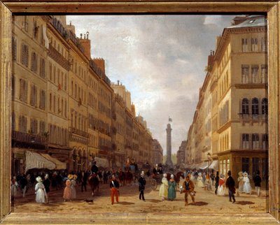 View of the Rue de la Paix in Paris by Giuseppe Canella