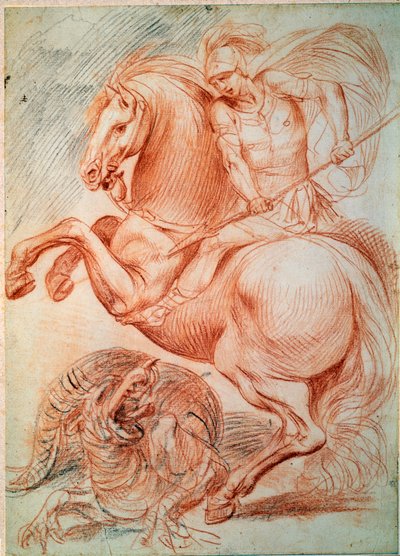 Saint George and the Dragon by Giuseppe Cesari