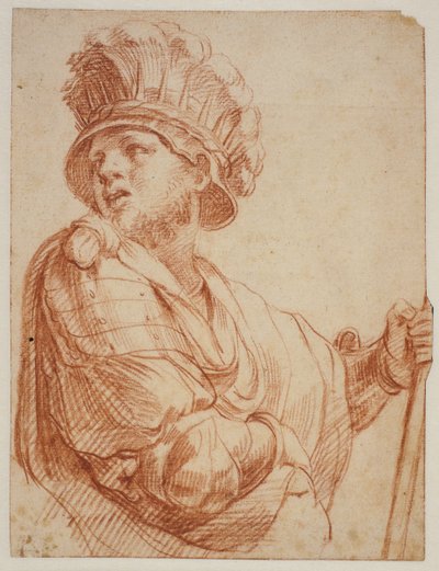 Soldier with Plumed Helmet (after Raphael) by Giuseppe Cesari