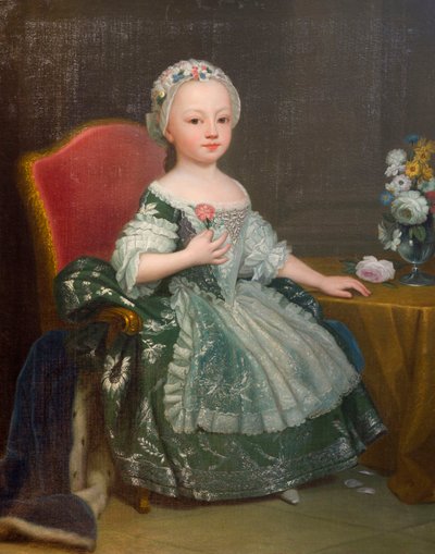 Portrait of Maria Theresa of Savoy, future Countess of Artois by Giuseppe Duprà