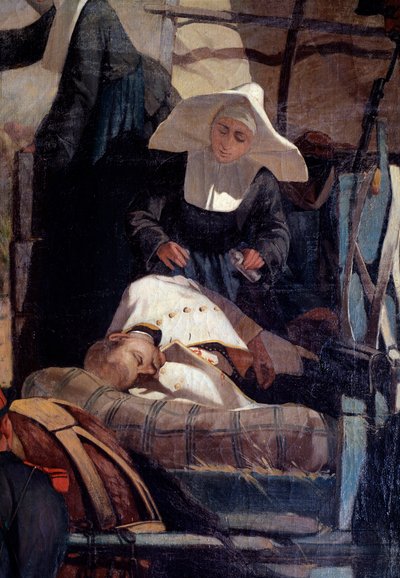 Italian Military Camp During the Battle of Magenta (Detail) by Giuseppe Fattori