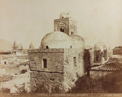 Church of San Giovanni degli Eremiti in Palermo, detail of the domes by Giuseppe Incorpora