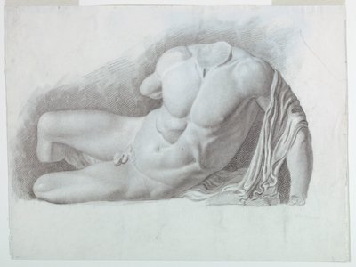 Academic Study of a Cast of a Classical Nude by Giuseppe Longhi