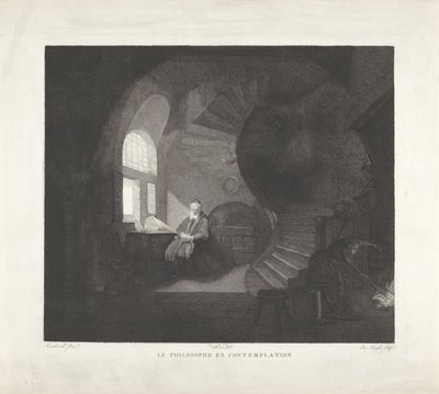 Meditating Philosopher by Giuseppe Longhi