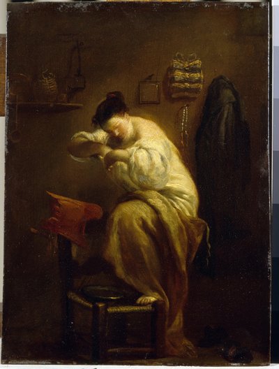 Woman Looking for Fleas by Giuseppe Maria Crespi