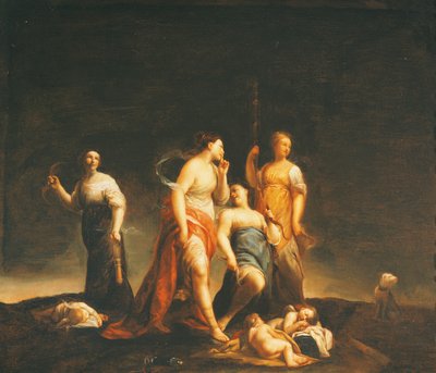 Sleeping Cupids by Giuseppe Maria (1665 1747) Crespi