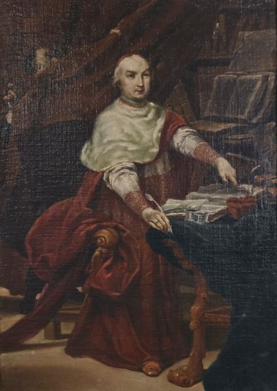 Portrait of Cardinal Prospero Lambertini by Giuseppe Maria (1665 1747) Crespi