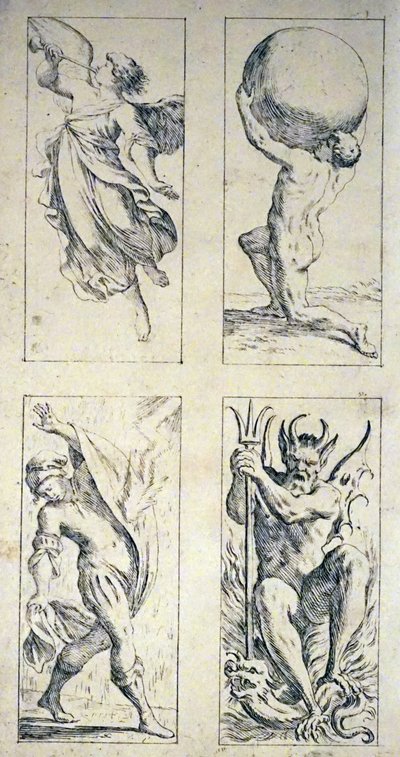 17th Century tarot cards by Giuseppe Maria Mitelli