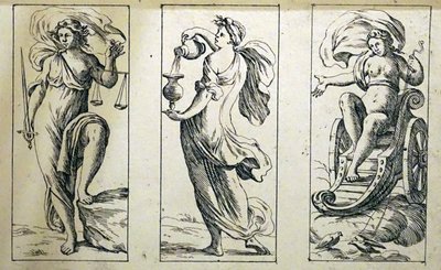 17th Century tarot cards by Giuseppe Maria Mitelli