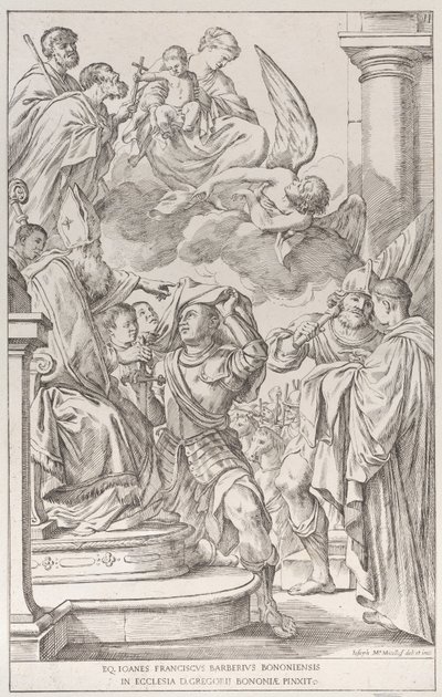 Plate 11: Saint William of Aquitaine, 1678 by Giuseppe Maria Mitelli