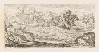 Polyphemus Chasing the Fleet of Aeneas by Giuseppe Maria Mitelli