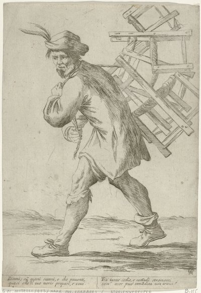 Chair Seller by Giuseppe Maria Mitelli