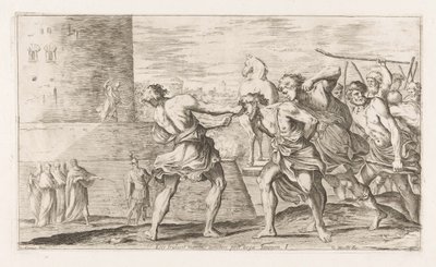 Trojans Capture Sinon by Giuseppe Maria Mitelli