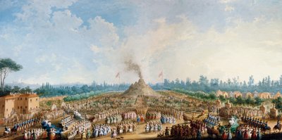 Celebration at the Cascine in Honor of Ferdinand III, The Volcano by Giuseppe Maria Terreni