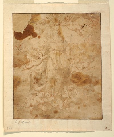 Study for The Ascension of the Virgin, 1650–85 by Giuseppe Marullo