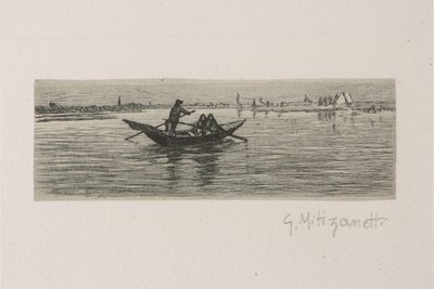 The Boatman by Giuseppe Miti Zanetti