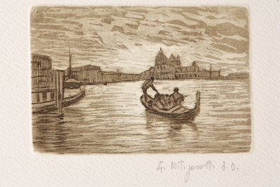 The Gondolier by Giuseppe Miti Zanetti
