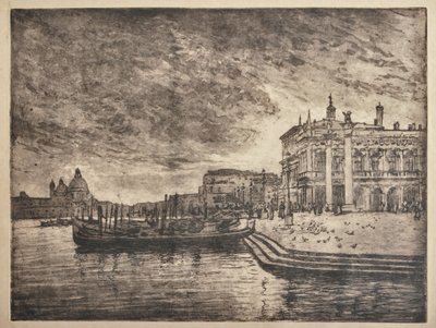 The Royal Palace and the Salute Basilica by Giuseppe Miti Zanetti