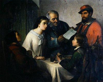 The Letter of the Volunteer, from the Front to the Family by Giuseppe Moricci
