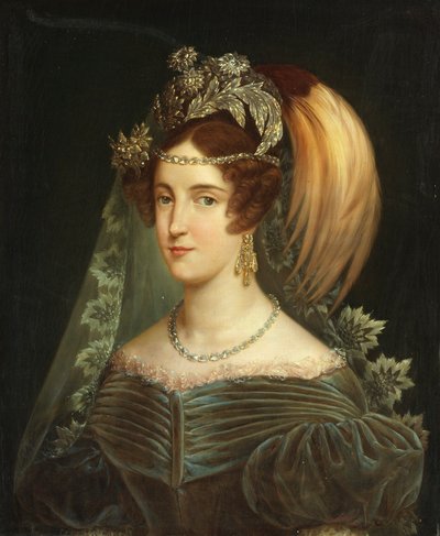 Portrait of Maria Cristina of Savoy, Queen of the Two Sicilies, 1830 by Giuseppe Navarra
