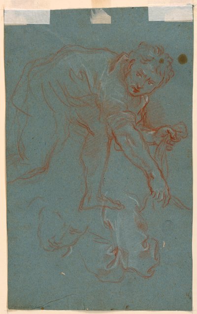 Two Studies of a Man, late 18th century by Giuseppe Passeri