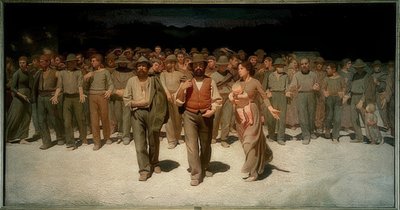 The Fourth Estate by Giuseppe Pellizza da Volpedo