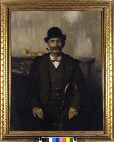 Portrait of Giuseppe Giani, the mediator. Painting by Giovanni Pellizza da Volpedo (1868-1907) by Giuseppe Pellizza da Volpedo