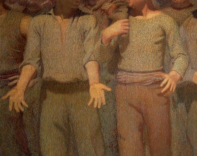 The Fourth State, detail by Giuseppe Pellizza da Volpedo