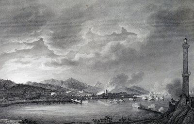 Genoa Being Bombarded by English Fleet, 25 May 1800 by Giuseppe Pietro Bagetti
