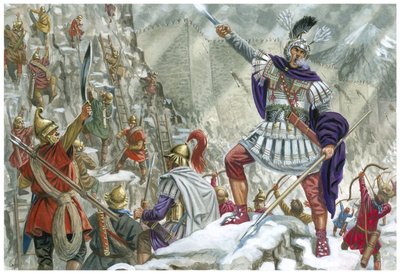 Alexander The Great at Iron Gate (Central Asia) by Giuseppe Rava