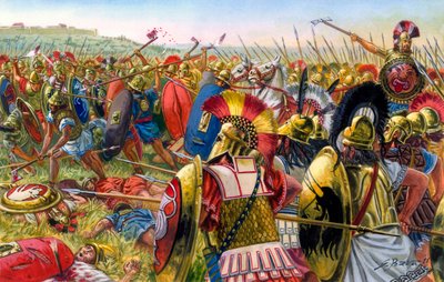 Ancient Rome: Lars Porsenna, Etruscan military at the gates of Rome 507 BC by Giuseppe Rava