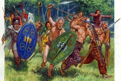 Antiquity: The Charge of Gaulish Warriors by Giuseppe Rava
