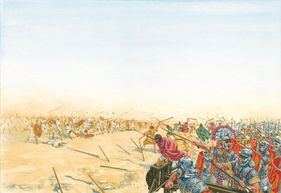 Battle of the Roman and Moors Armies by Giuseppe Rava