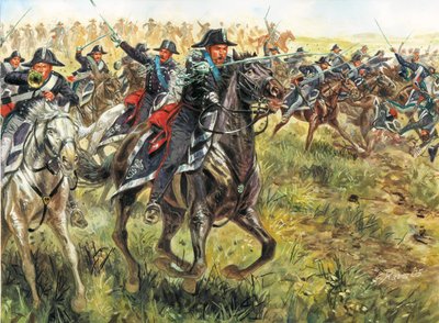First War of Independence: The Charge of the Carabinieri of the Army of Charles Albert of Sardinia by Giuseppe Rava