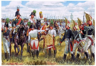 Austro-Russian Staff of the Third Coalition in 1805 (Illustration by Giuseppe Rava) by Giuseppe Rava