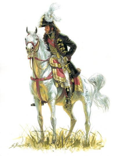 First Empire: Portrait of Joachim Murat (1767-1815) in 1805 (Illustration) by Giuseppe Rava