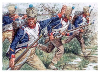 Soldiers of the 111st Line Infantry Regiment (Illustration by Giuseppe Rava) by Giuseppe Rava