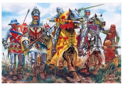 Hundred years war: soldiers of the French army by Giuseppe Rava