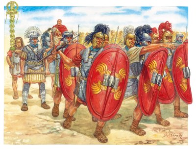 A Group of Roman Legionaries (Illustration) by Giuseppe Rava