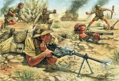 Second World War: Italian Army Soldiers in Libya by Giuseppe Rava