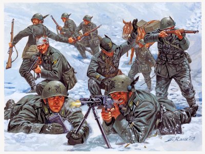 Second World War: Italian alpine hunters 