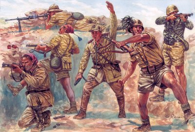 Second World War: Italian Bersaglieri in Libya by Giuseppe Rava