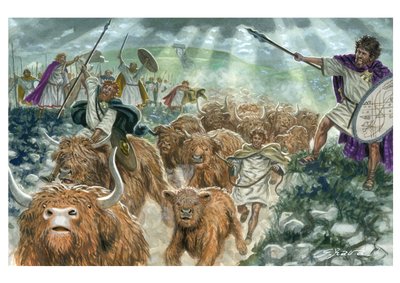 The Cattle Raid of Cooley by Giuseppe Rava