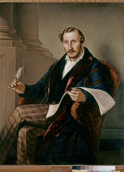 Portrait of Domenico Gaetano Maria Donizetti by Giuseppe Rillosi
