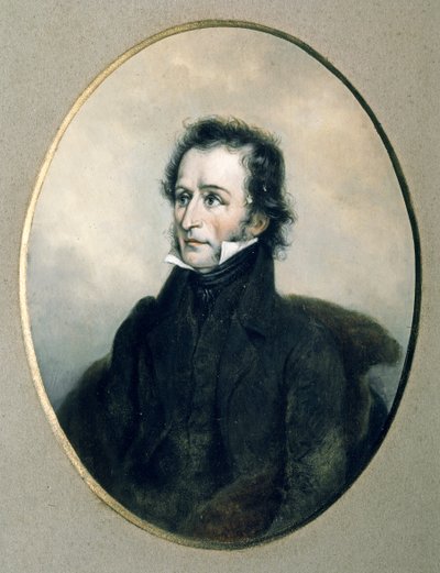 Portrait of Niccolo Paganini by Giuseppe Rossi